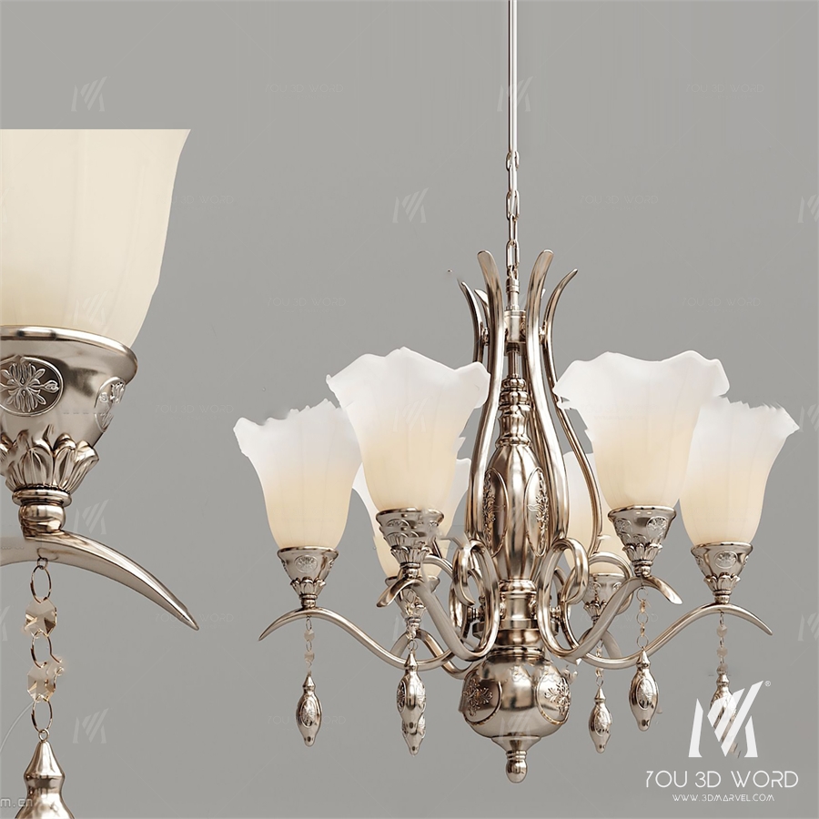 flower buds chandeliers lamp